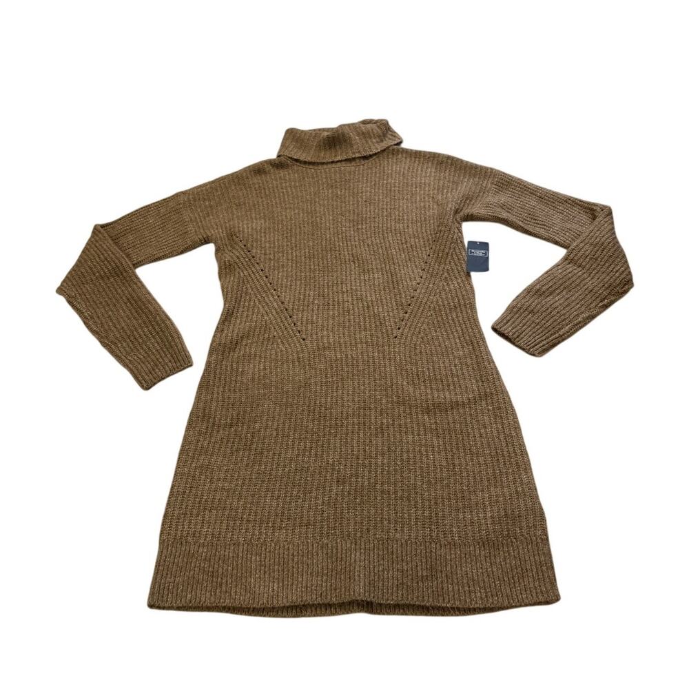 NWT Abercrombie & Fitch Women’s Small Tall Cowl Neck Sweater Dress Winter Knit - Picture 2 of 9